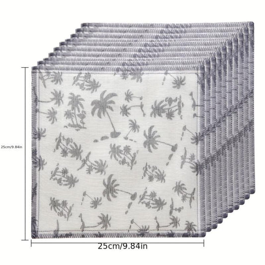 10pcs Cotton Gauze Dish Cloth Absorbent Towel Kitchen Cleaning Pad