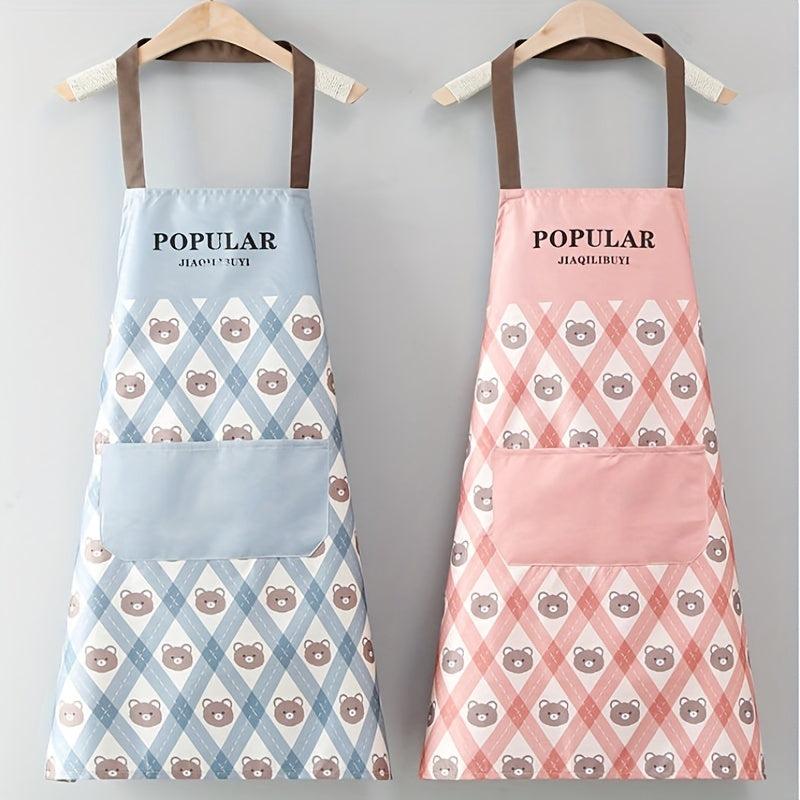 Stylish Plaid Apron for Women - Ideal for Cooking and Creative Work