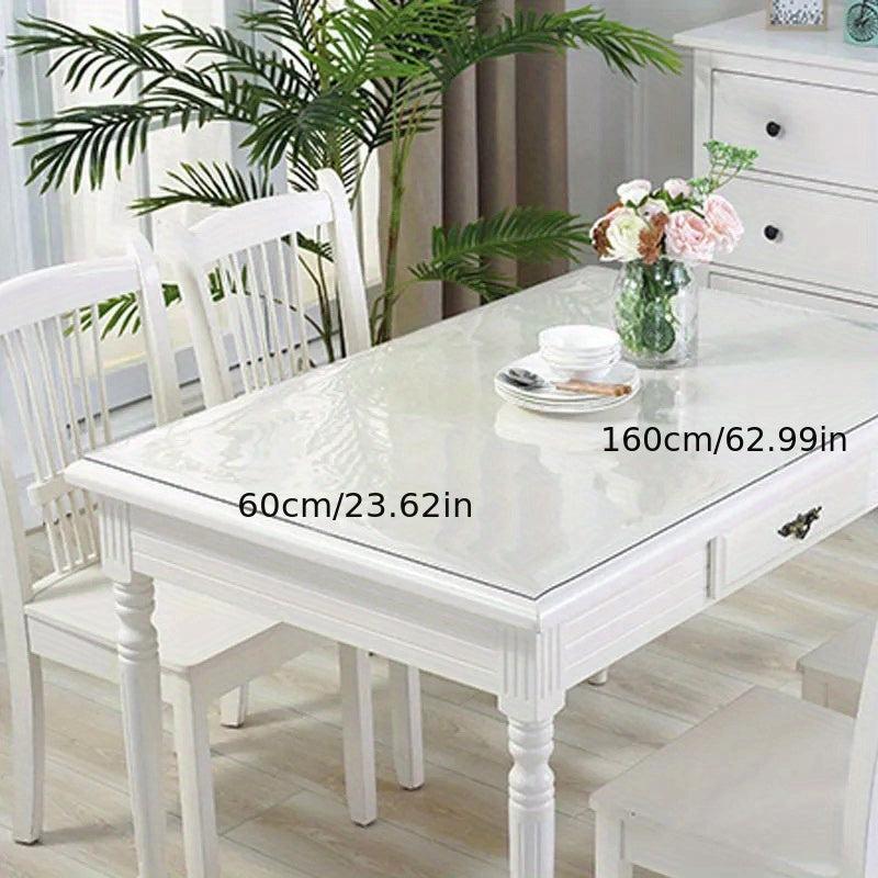 Polyester Tablecloth Protector Clear Plastic Cover PVC Topper Surface Protection