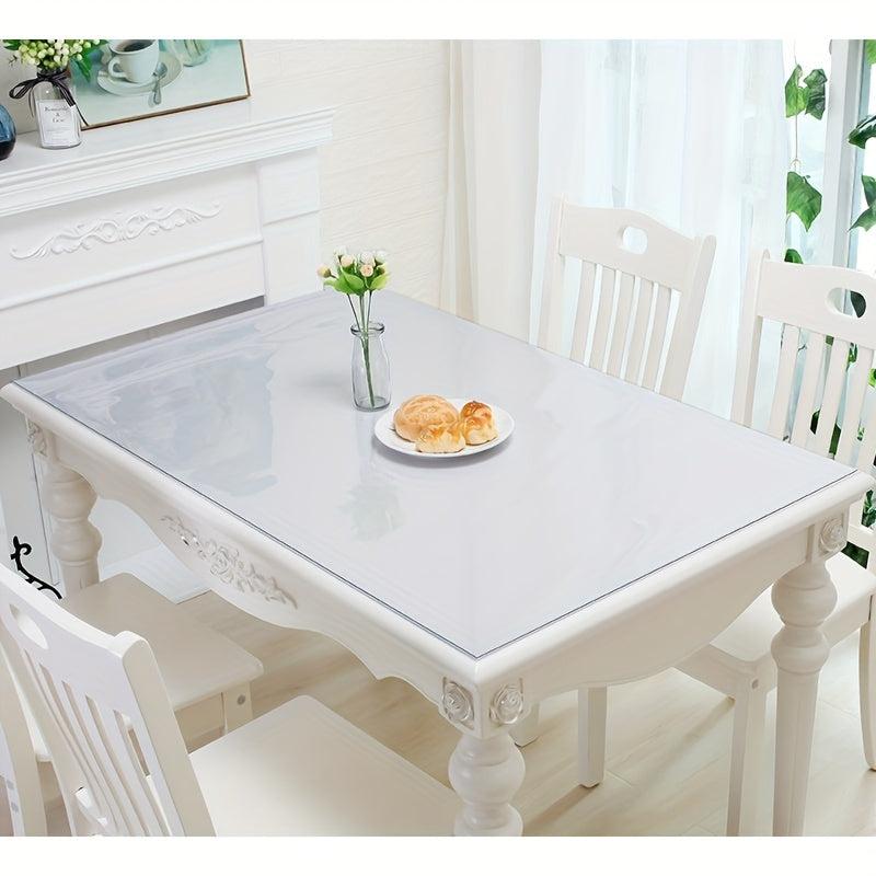 Polyester Tablecloth Protector Clear Plastic Cover PVC Topper Surface Protection