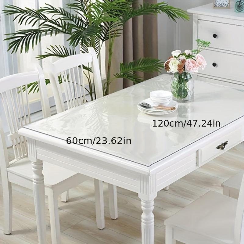 Polyester Tablecloth Protector Clear Plastic Cover PVC Topper Surface Protection