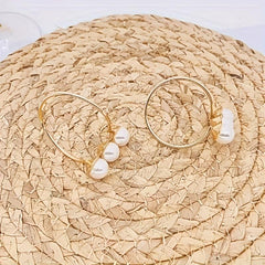 Golden Pearl Napkin Ring Solid Cast Iron Polished Metal Rings Carved Hollow