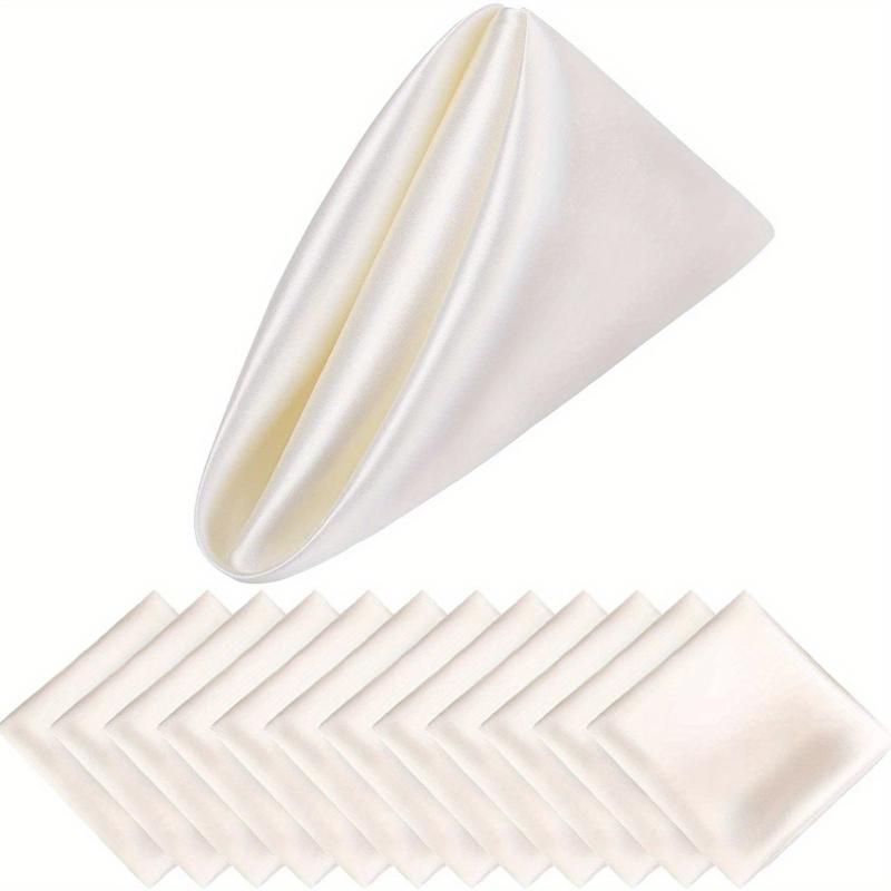 Soft Satin Banquet Napkin 43x43 cm, Wedding Party Silk Table Napkin