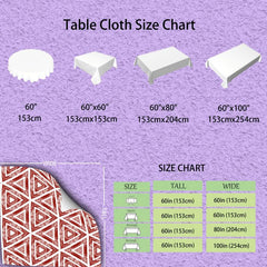 Colorful Hydrangea Pattern Table Cover - Round/Square Polyester Tablecloth