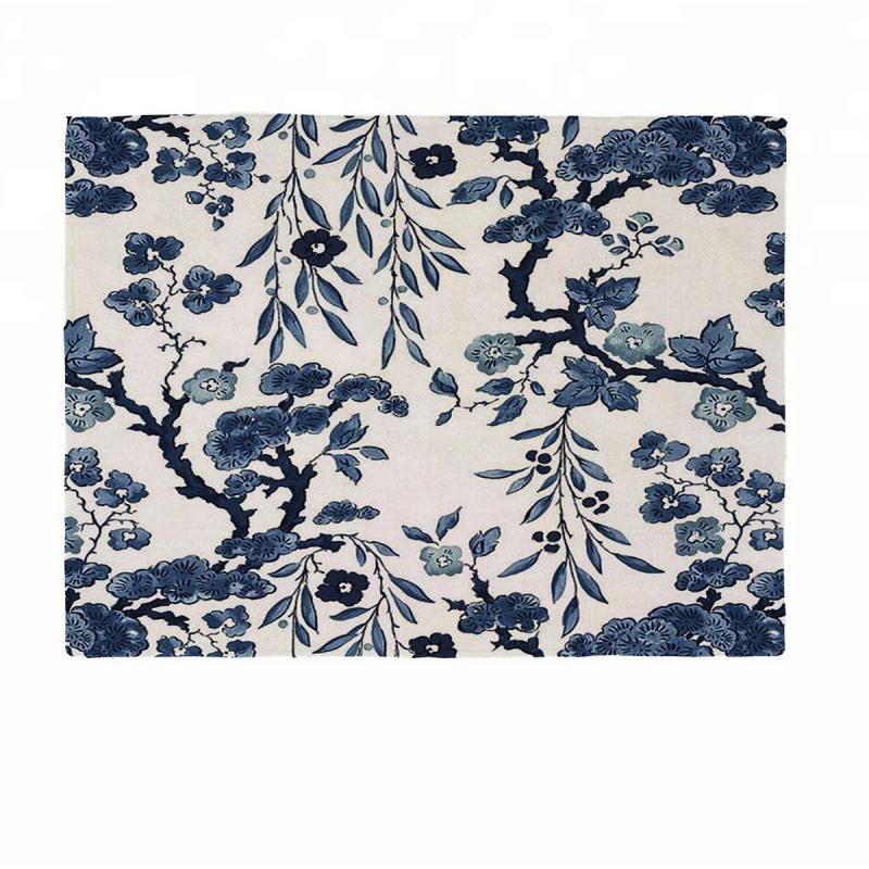 1pc Linen Placemats Dining Table Pads Style Table Decoration Mat