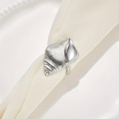 2pcs Ocean Themed Napkin Rings Metal Holders for Beach Wedding Party Table Decor