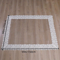 Waterproof Lace Macrame Tablecloth for Dining Table and Buffet Parties