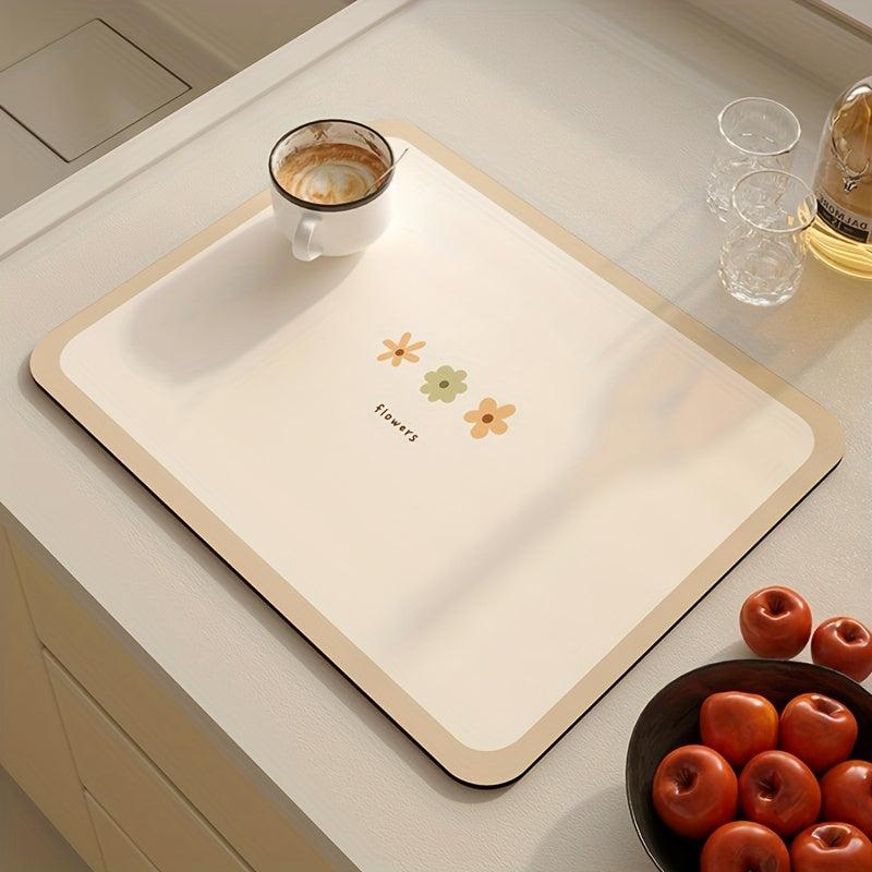 4pcs Square Placemats Anti Slip Heat Insulation Table Decoration Mat