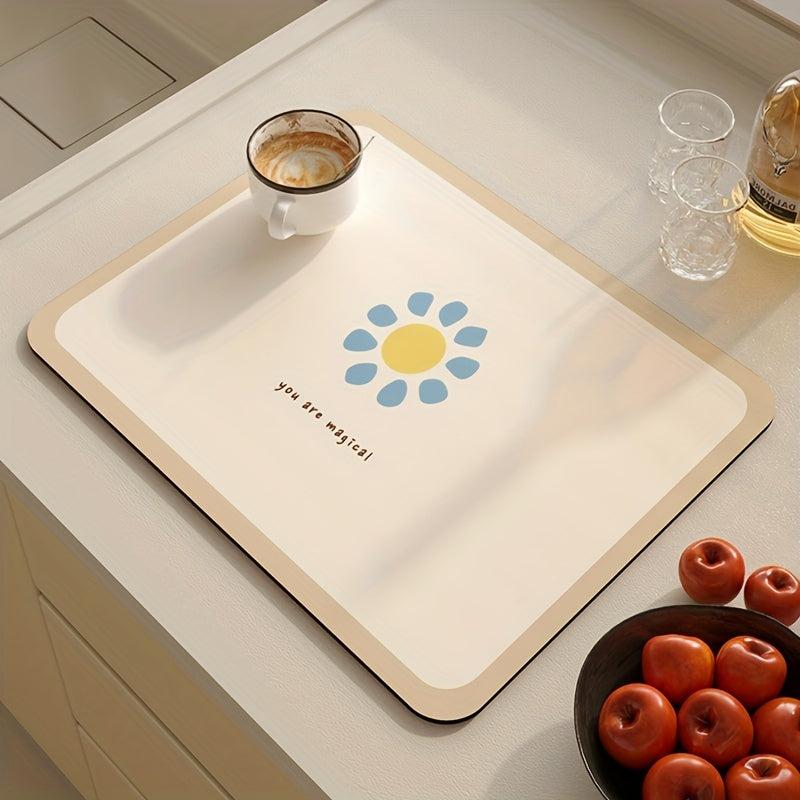 4pcs Square Placemats Anti Slip Heat Insulation Table Decoration Mat