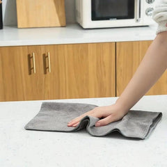10pcs Square Scouring Pad Dish Cloths, Antibacterial Cleaning Brush