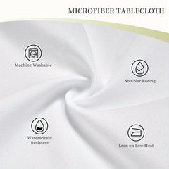 Boho Round Table Cloth Waterproof Table Cover for Indoor Outdoor Dining