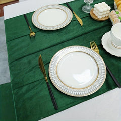 Suede Table Runner Long Velvet Dresser Scarf for Event