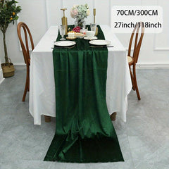 Suede Table Runner Long Velvet Dresser Scarf for Event