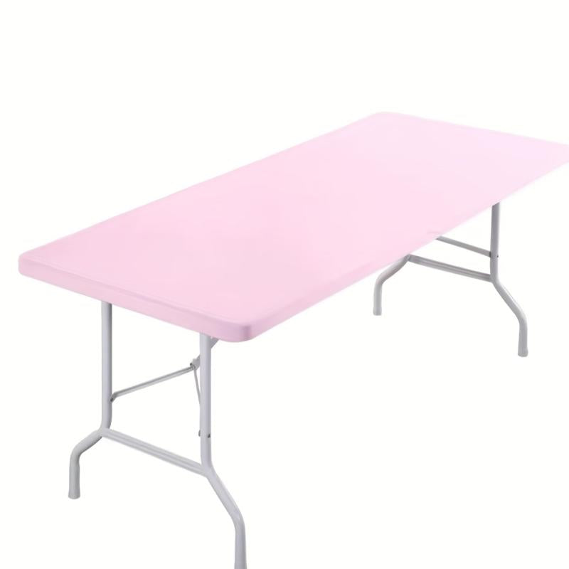 6pcs Waterproof Stretch Table Cover Banquet Wedding Polyester Table Cloth