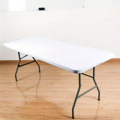 6pcs Waterproof Stretch Table Cover Banquet Wedding Polyester Table Cloth
