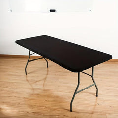 6pcs Waterproof Stretch Table Cover Banquet Wedding Polyester Table Cloth