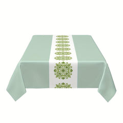 Printed Polyester Tablecloth Waterproof Rectangle Style
