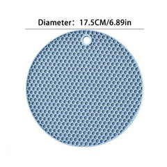 Round Silicone Potholder Trivets Mats Heat Insulation Pad Anti-scalding