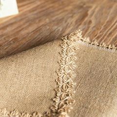4pcs Jute Macrame Placemat Antiskid Boho Table Mat Indoor Outdoor Decor