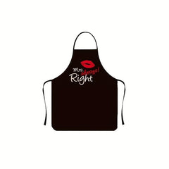 Mr Right Mrs Always Right Bibs Cooking Aprons BBQ Drawing Couples Men Women