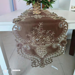 Polyester Table Runner European Embroidered Tablecloth