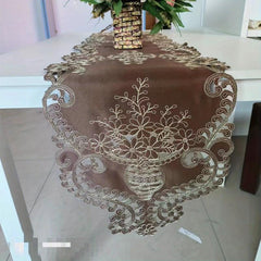 Polyester Table Runner European Embroidered Tablecloth