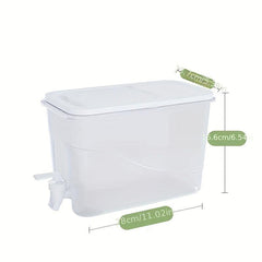 Large Capacity Beverage Dispenser With Faucet, 4L Cold Kettle For Fruit Juice