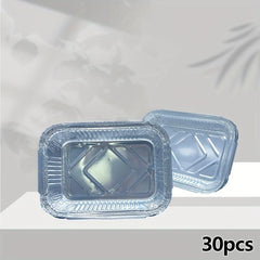 30pcs Aluminum Pans Disposable Foil Steam Table Deep Pans Tin Pans