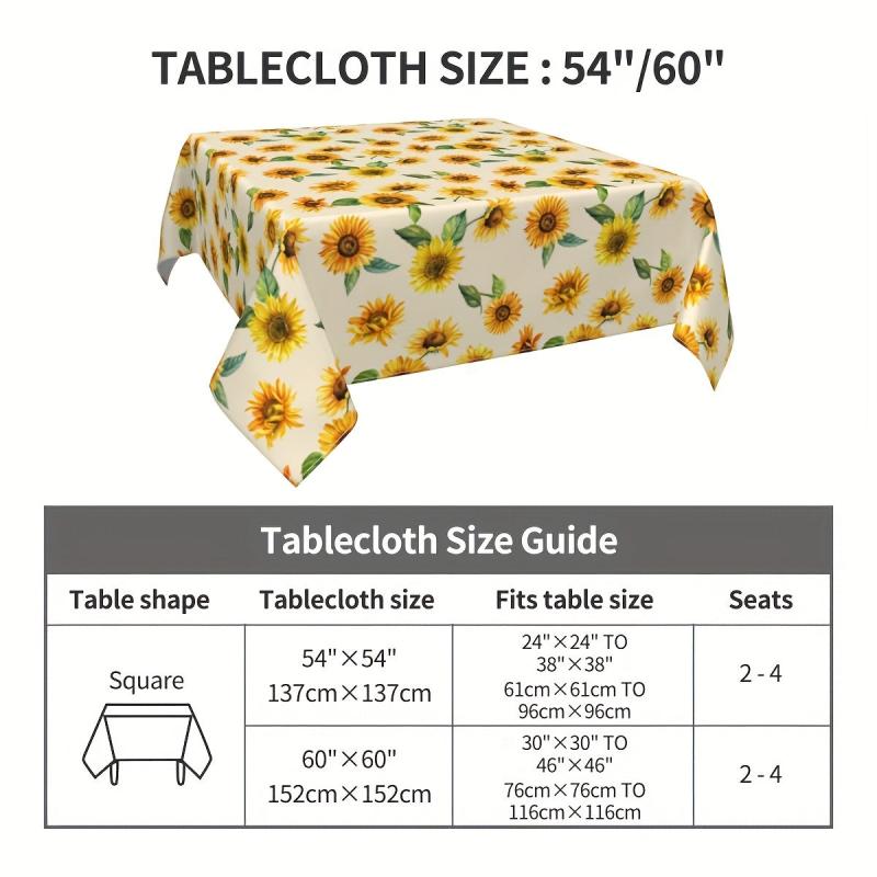 Floral Printed PVC Tablecloth Waterproof Table Cover Home Decor