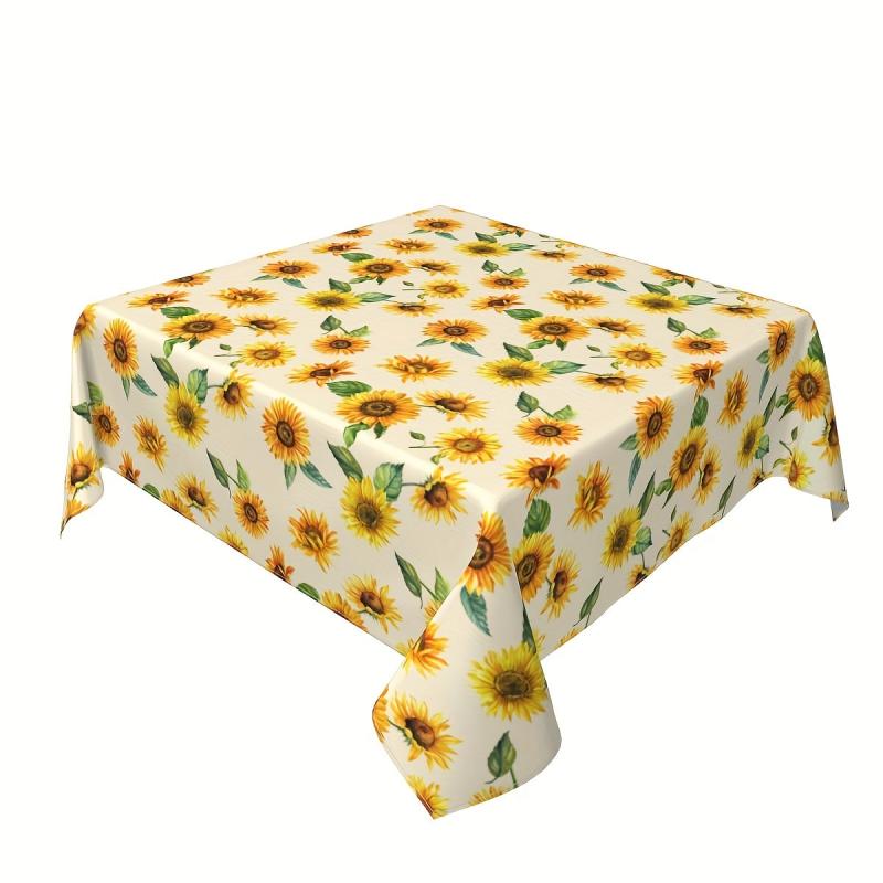 Floral Printed PVC Tablecloth Waterproof Table Cover Home Decor