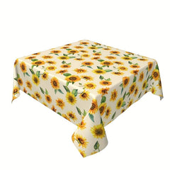 Floral Printed PVC Tablecloth Waterproof Table Cover Home Decor