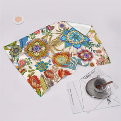 2pcs Colorful Floral Kitchen Hand Towels Absorbent Washable