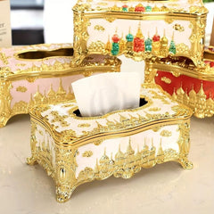 Castle Tissue Box Holder for Living Room Dining KTV