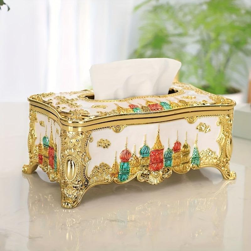 Castle Tissue Box Holder for Living Room Dining KTV