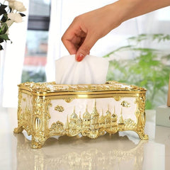 Castle Tissue Box Holder for Living Room Dining KTV