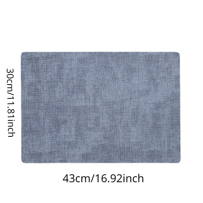 Leather Placemat Rectangular Table Mat Double Side Dining Pads Nordic Home Decor