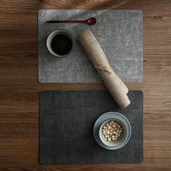 Leather Placemat Rectangular Table Mat Double Side Dining Pads Nordic Home Decor
