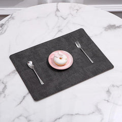 Leather Placemat Rectangular Table Mat Double Side Dining Pads Nordic Home Decor