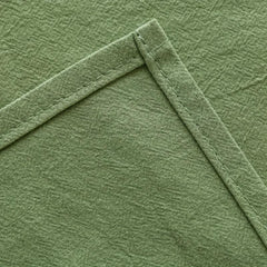 6pcs Green Embossed Cotton Napkins for Home and Restaurant