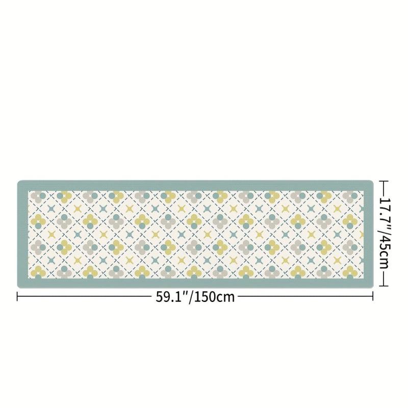 1pc PU Kitchen Mat Cushioned Anti Fatigue Comfort Mat Non Slip Kitchen Rug Set