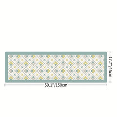 1pc PU Kitchen Mat Cushioned Anti Fatigue Comfort Mat Non Slip Kitchen Rug Set