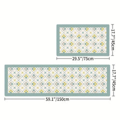 1pc PU Kitchen Mat Cushioned Anti Fatigue Comfort Mat Non Slip Kitchen Rug Set