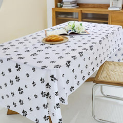 Dog Paw Print Tablecloth Waterproof Birthday Party Decor