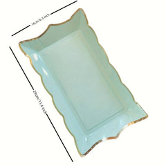 4 Pcs 28 96 Cm Rectangle Paper Plates Disposable Tableware