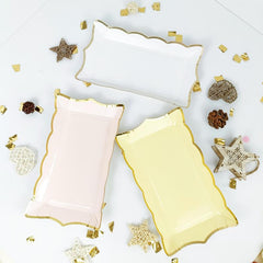 4 Pcs 28 96 Cm Rectangle Paper Plates Disposable Tableware