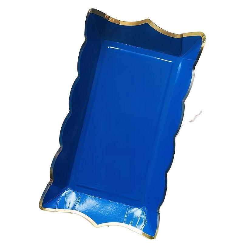 4 Pcs 28 96 Cm Rectangle Paper Plates Disposable Tableware