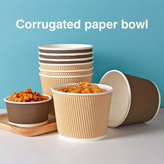 5pcs Disposable Soup Container With Lid Take Out Food Container