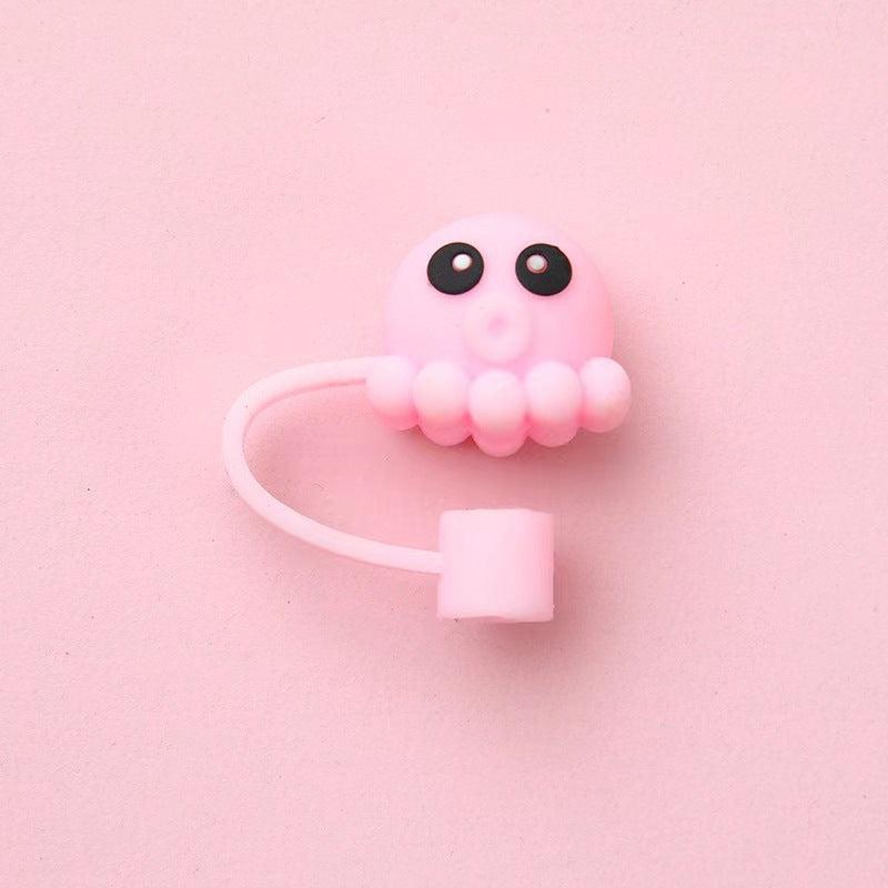 Silicone Straw Tips Cover Portable Reusable Straw Caps Covers