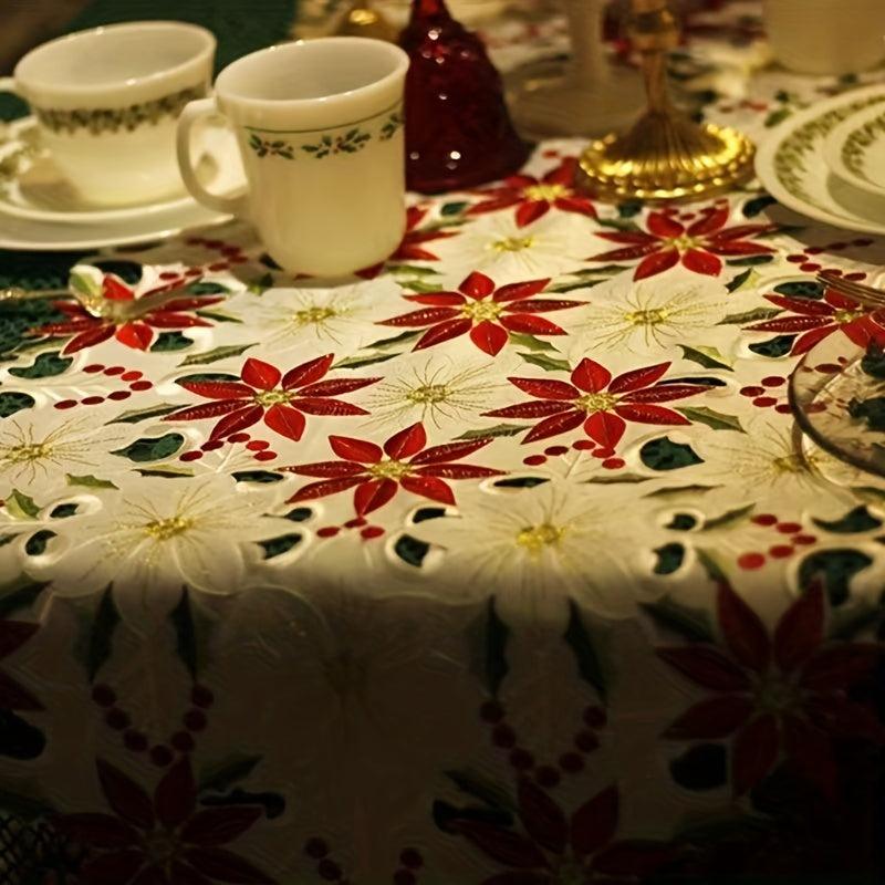Christmas Polyester Table Runner for Dining Coffee TV Table