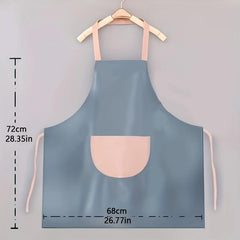 Cartoon Girl Print Apron Waterproof Kitchen Apron